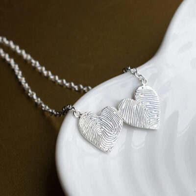 G. Seller memorial product: KS09 - Double Heart Necklace photo