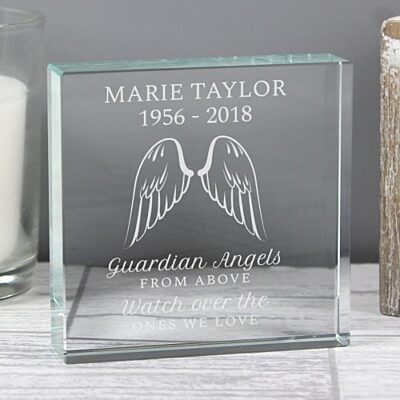 G. Seller memorial product: KS33 - Guardian Angel Glass Token photo