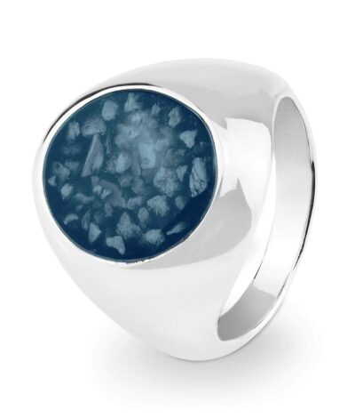 G. Seller memorial product: KS66 - Mens Signet Cremated Remains Ring photo