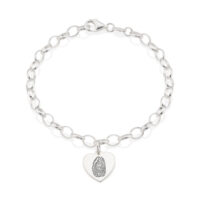 A photo of the KS01 - Stirling Silver Heart Bracelet Memorial from G. Seller