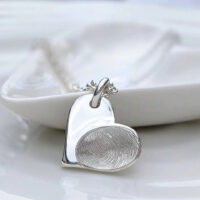 A photo of the KS08 - Wavy Heart Necklace Memorial from G. Seller