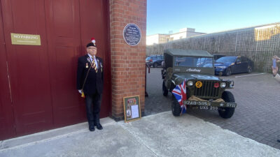 Sergeant Albert Wilbur's Blue Plaque Unveiling banner background photograph