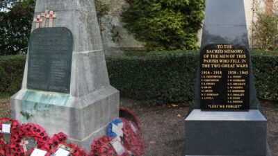 War Memorials banner background photograph