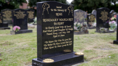 Grave Tending Service banner background photograph